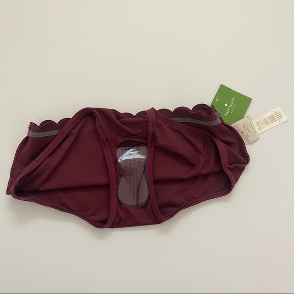 Kate Spade High-Waist Scallop Bikini Bottom - Picture 3 of 5